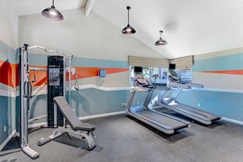 Gym with treadmill